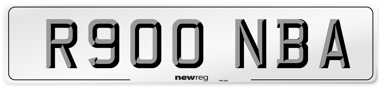 R900 NBA Number Plate from New Reg